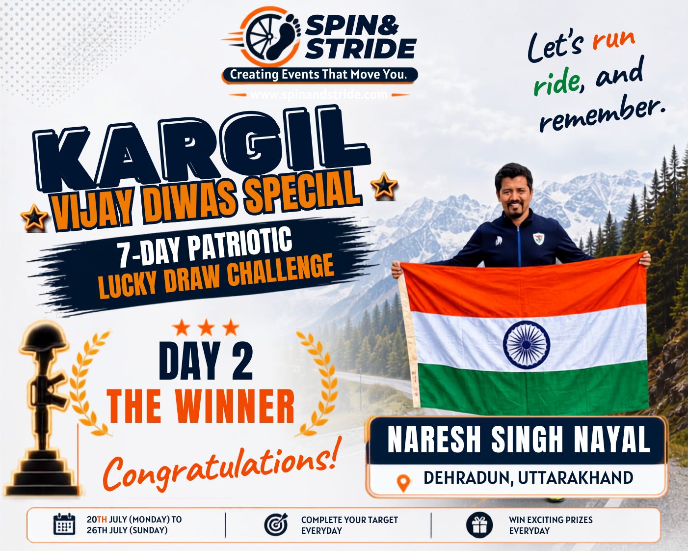 KARGIL VIJAY DIWAS 7 DAY PATRIOTIC LUCK DRAW CHALLENGE 2026