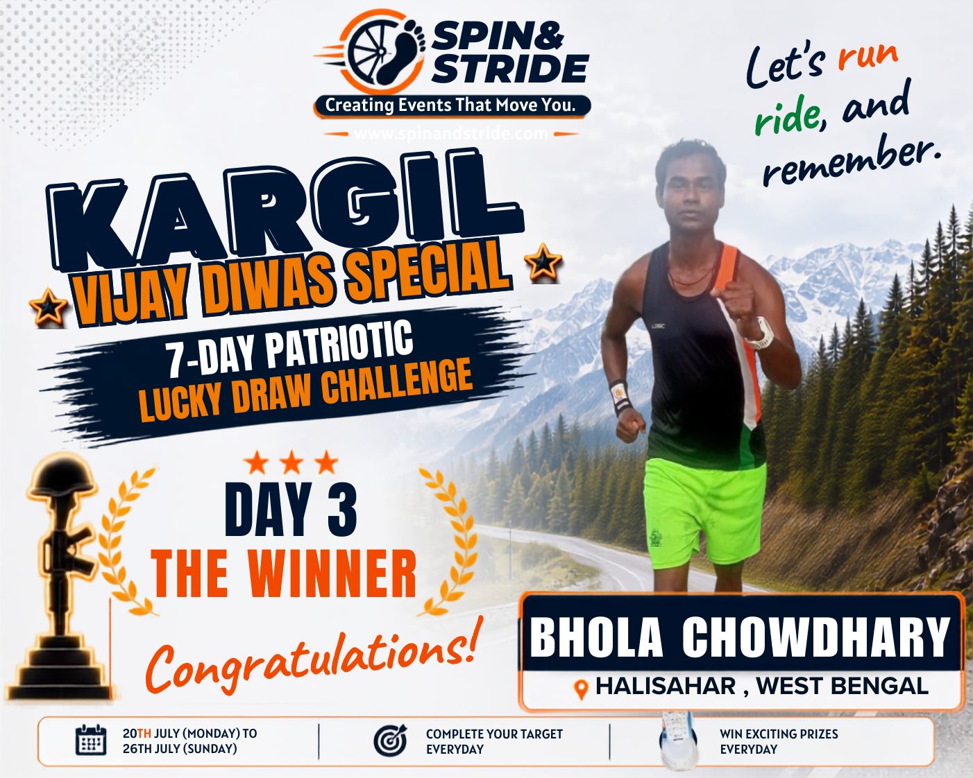 KARGIL VIJAY DIWAS 7 DAY PATRIOTIC LUCK DRAW CHALLENGE 2026