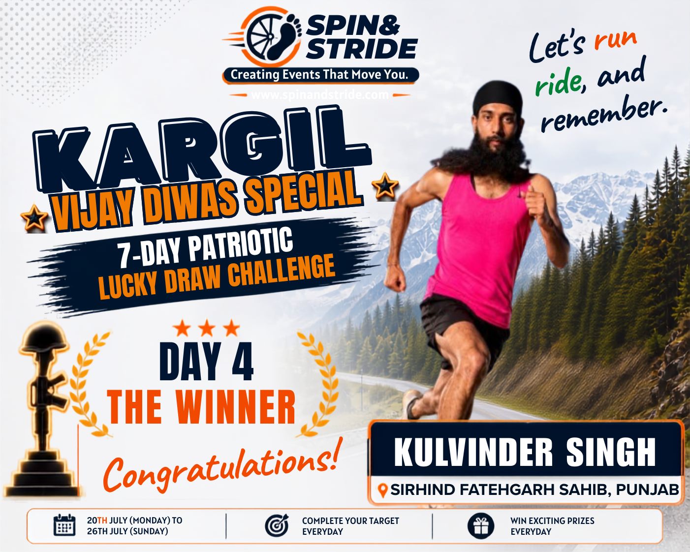 KARGIL VIJAY DIWAS 7 DAY PATRIOTIC LUCK DRAW CHALLENGE 2026