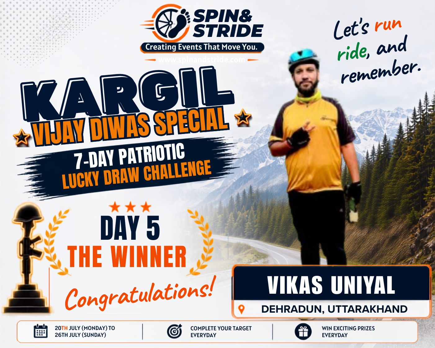 KARGIL VIJAY DIWAS 7 DAY PATRIOTIC LUCK DRAW CHALLENGE 2026