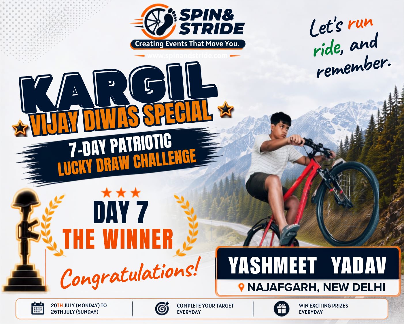 KARGIL VIJAY DIWAS 7 DAY PATRIOTIC LUCK DRAW CHALLENGE 2026