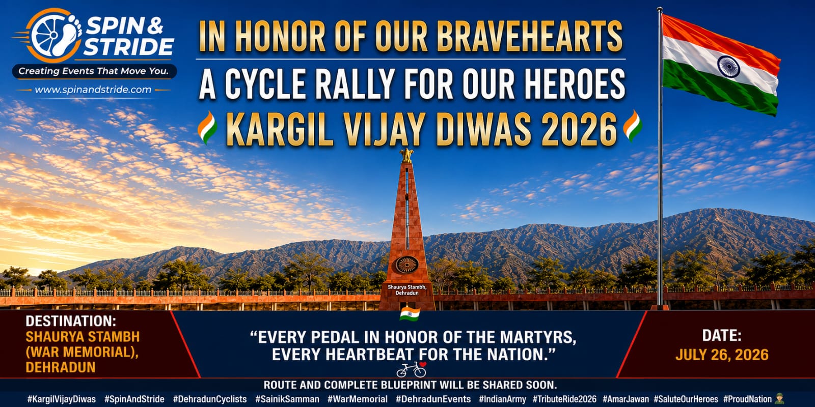 In Honor of Our Bravehearts – A Cycle Rally for Our Heroes