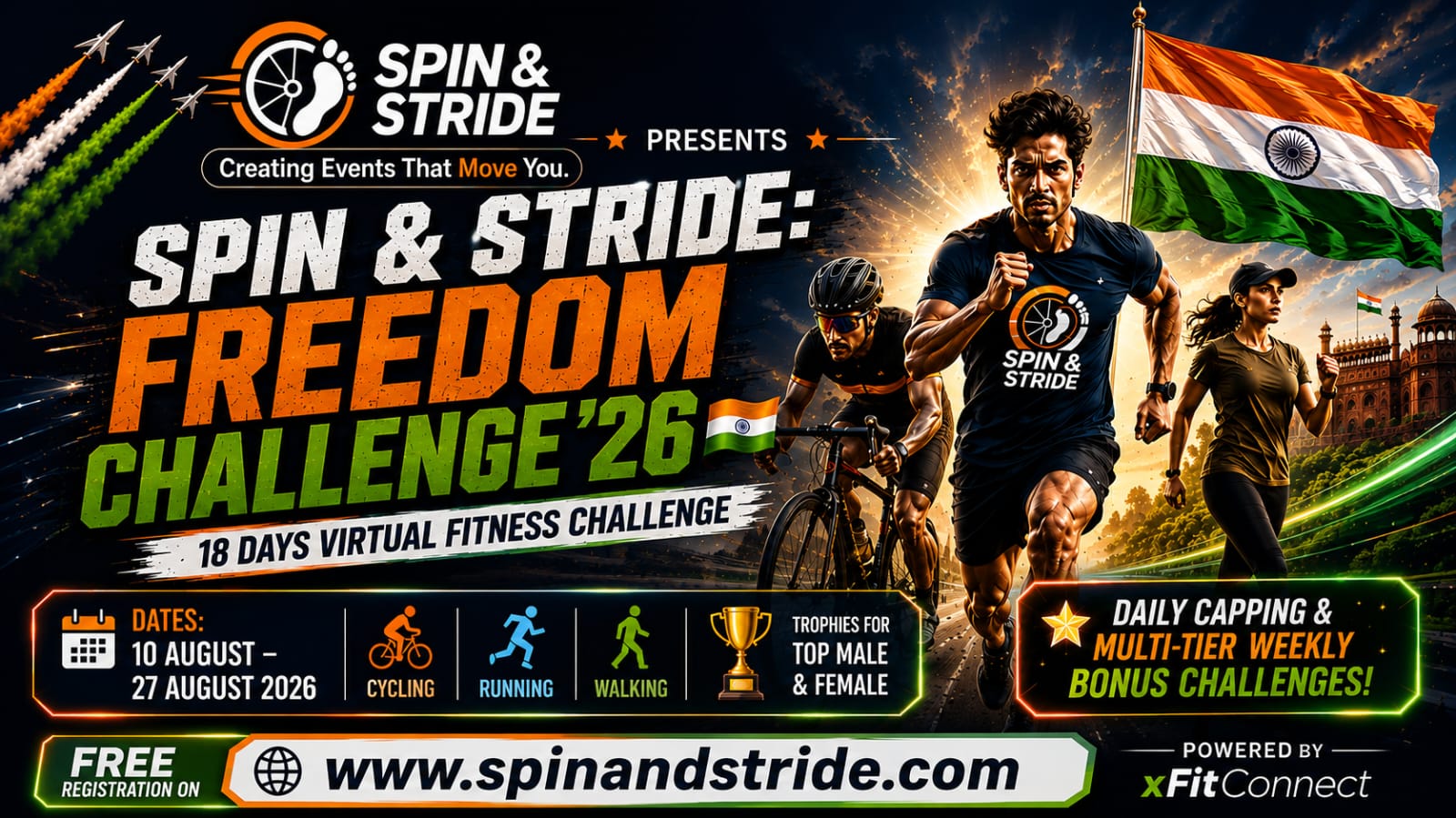 Spin & Stride: Freedom Challenge '26 IN