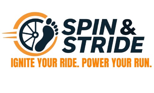 Spin & Stride Fitness Logo
